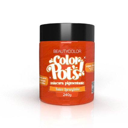 MÁSCARA PIGMENTANTE BEAUTYCOLOR COLOR POTS RUIVO LARANJINHA 240G