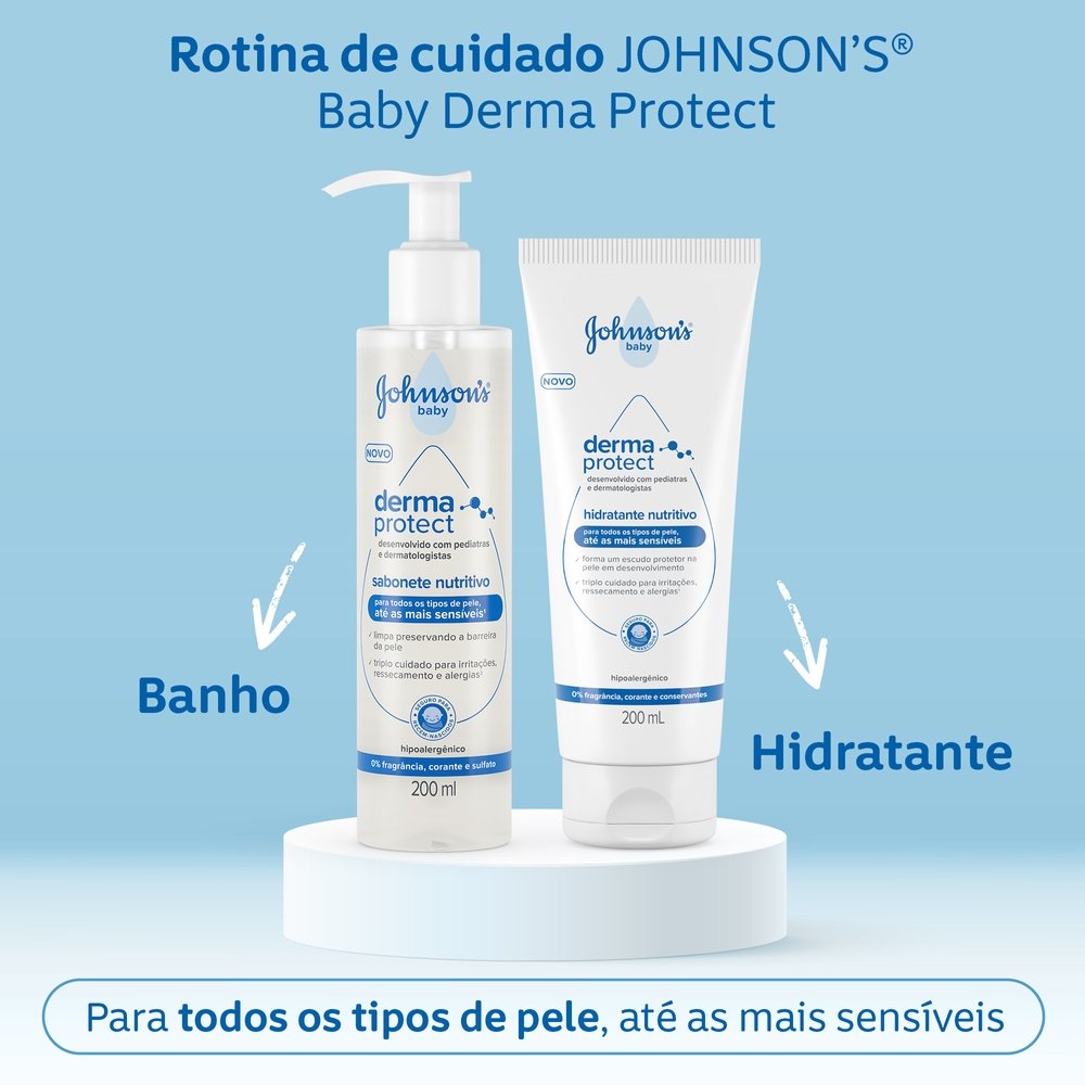 Sabonete Nutritivo Derma Protect Johnsons Baby 200ml - PanVel Farmácias