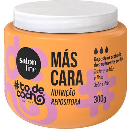 MASCARA DE TRATAMENTO SALON LINE #TODECACHO NUTRICAO REPOSITORA 300GR