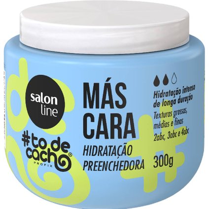 MASCARA DE TRATAMENTO SALON LINE #TODECACHO HIDRATACAO PREENCHEDORA 300GR