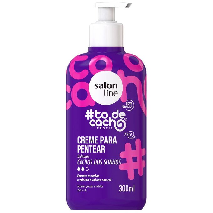 Creme Para Pentear Salon Line #Todecacho Cachos Dos Sonhos 300ml