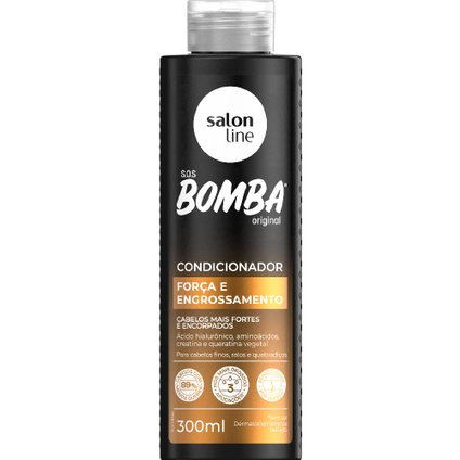 CONDICIONADOR SALON LINE SOS BOMBA FORCA E ENGROSSAMENTO 300ML
