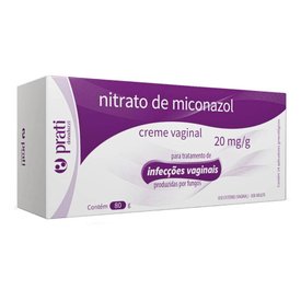 NITRATO DE MICONAZOL CREME VAGINAL 20MG 80G PRATI  GENERICO