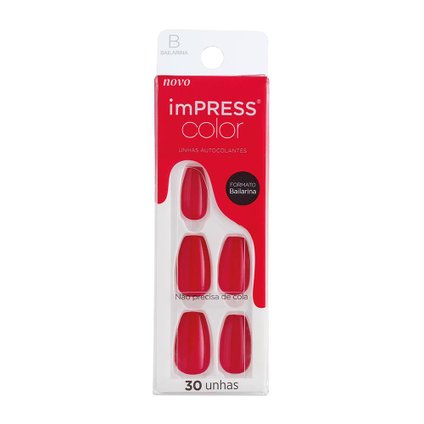 UNHAS POSTIÇAS KISS NEW YORK KNY IMPRESS COLOR BEET SNACKS