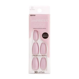 UNHAS POSTIÇAS KISS NEW YORK KNY IMPRESS COLOR FRENCH LAVENDER