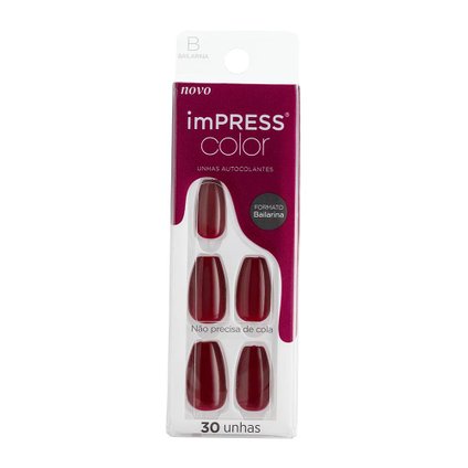 UNHAS POSTIÇAS KISS NEW YORK KNY IMPRESS COLOR WINERY IN NYC