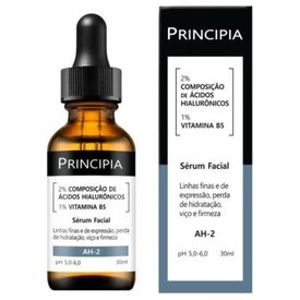 SÉRUM FACIAL ANTI-IDADE PRINCIPIA AH-2 ÁCIDO HIALURÔNICO 2% + VITAMINA B5 1% 30ML
