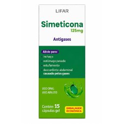 Simeticona 125mg 15 Cápsulas Gelatinosas Lifar