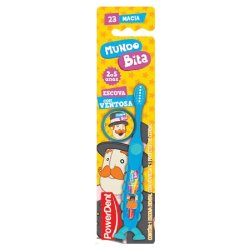 Escova De Dente Infantil Powerdent Mundo Bita 2 A 5 Anos