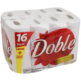 PAPEL HIG. DOBLE SKIN FOLHA DUPLA 16 UNIDADE 30CM