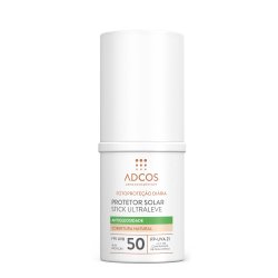 Protetor Solar Facial Adcos Stick Ultraleve Fps 50 Beige 15g