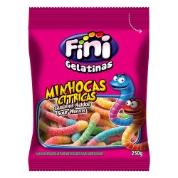 Bala Fini Minhocas Cítricas 90g