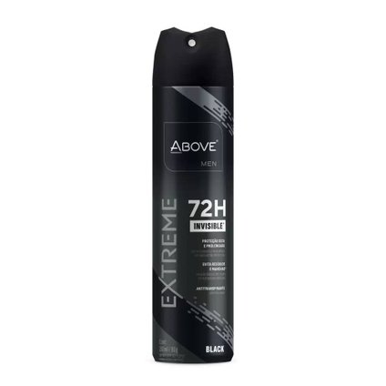 DESODORANTE AEROSSOL ABOVE EXTREME BLACK 72H MEN 150ML