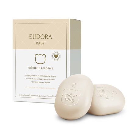 SABONETE EM BARRA EUDORA BABY 2X85G