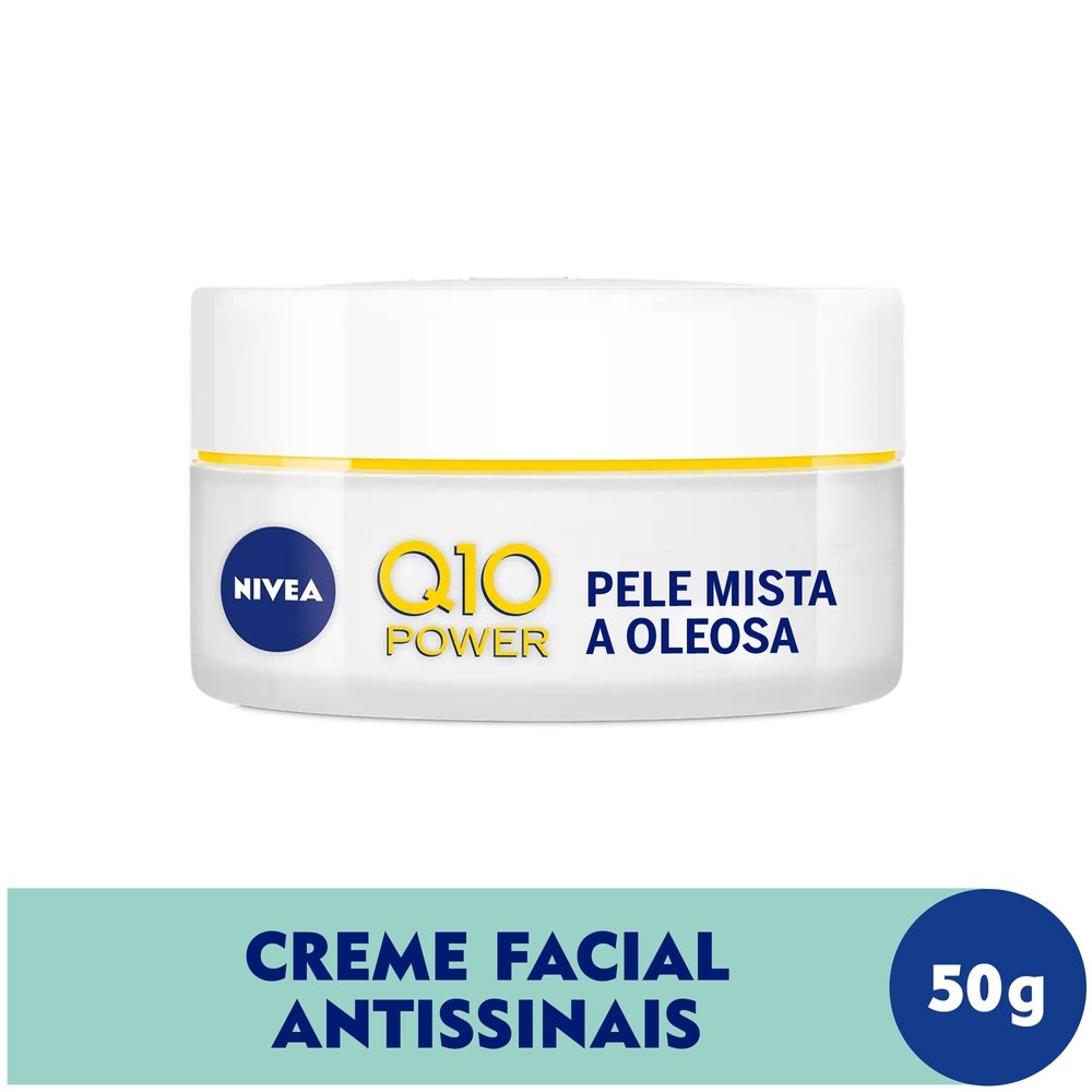CREME FACIAL ANTISSINAIS DIURNO NIVEA Q10 POWER FPS30 50ML PELE MISTA A OLEOSA