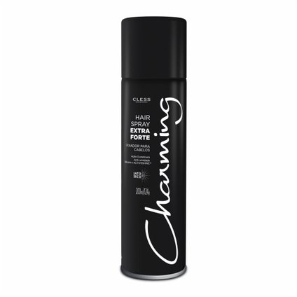 HAIR SPRAY CHARMING SPECIAL BLACK EXTRA FORTE JATO SECO 200ML