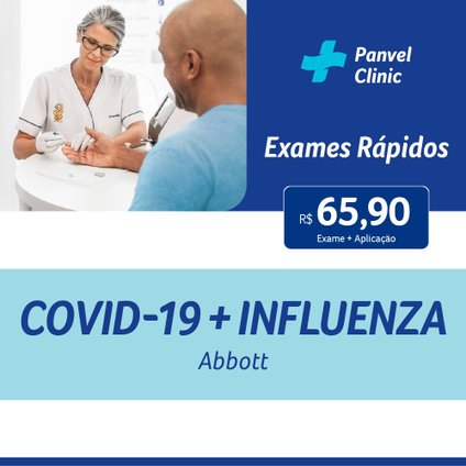 EXAME RÁPIDO COVID-19 + INFLUENZA ABBOTT