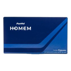 Kit Sabonetes Em Barra Panvel Homem 3 Unidades - 80g Cada