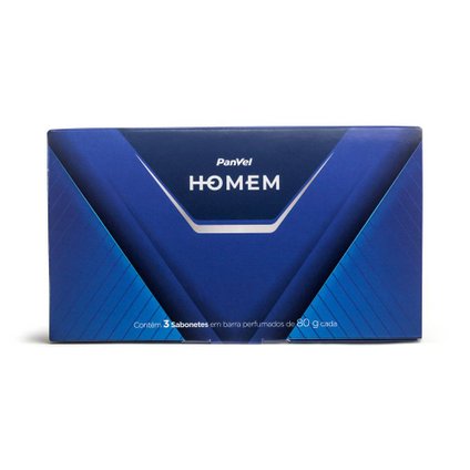 KIT SABONETES EM BARRA PANVEL HOMEM 3 UNIDADES - 80G CADA