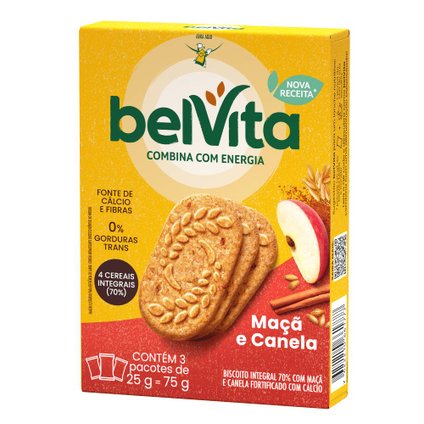 BISCOITO BELVITA MAÇA E CANELA 75G