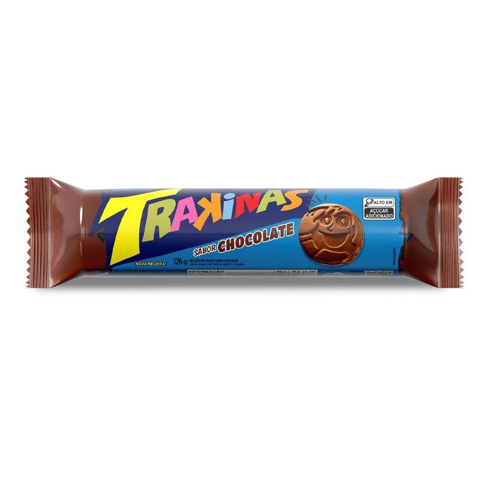 Biscoito Trakinas Chocolate 126g