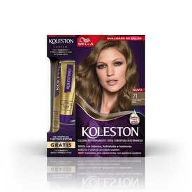 KIT KOLESTON TINTURA 71 LOURO CINZA MÉDIO + TRATAMENTO GLOSS INTENSO