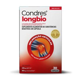 COLÁGENO TIPO II CONDRES LONG BIO CURCUMINA 30 CÁPSULAS