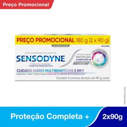Kit Creme Dental Sensodyne Proteção Completa + Proteção Para Dentes Sensíveis 90g 2 Unidades