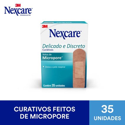 CURATIVO NEXCARE FEITOS DE MICROPORE COM 35