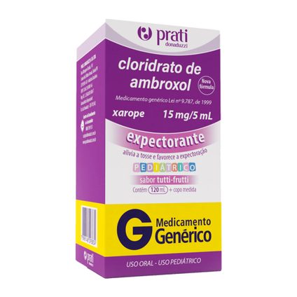 CLORIDRATO DE AMBROXOL 15MG/5ML GENÉRICO PRATI DONADUZZ 120ML