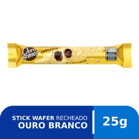 CHOCOLATE STICK WAFER LACTA OURO BRANCO 25G