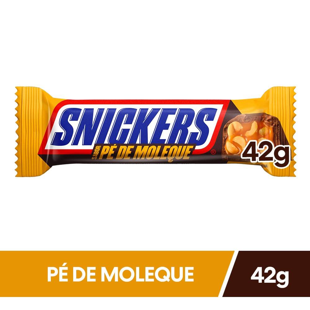 Chocolate Snickers Pé De Moleque 42g - PanVel Farmácias