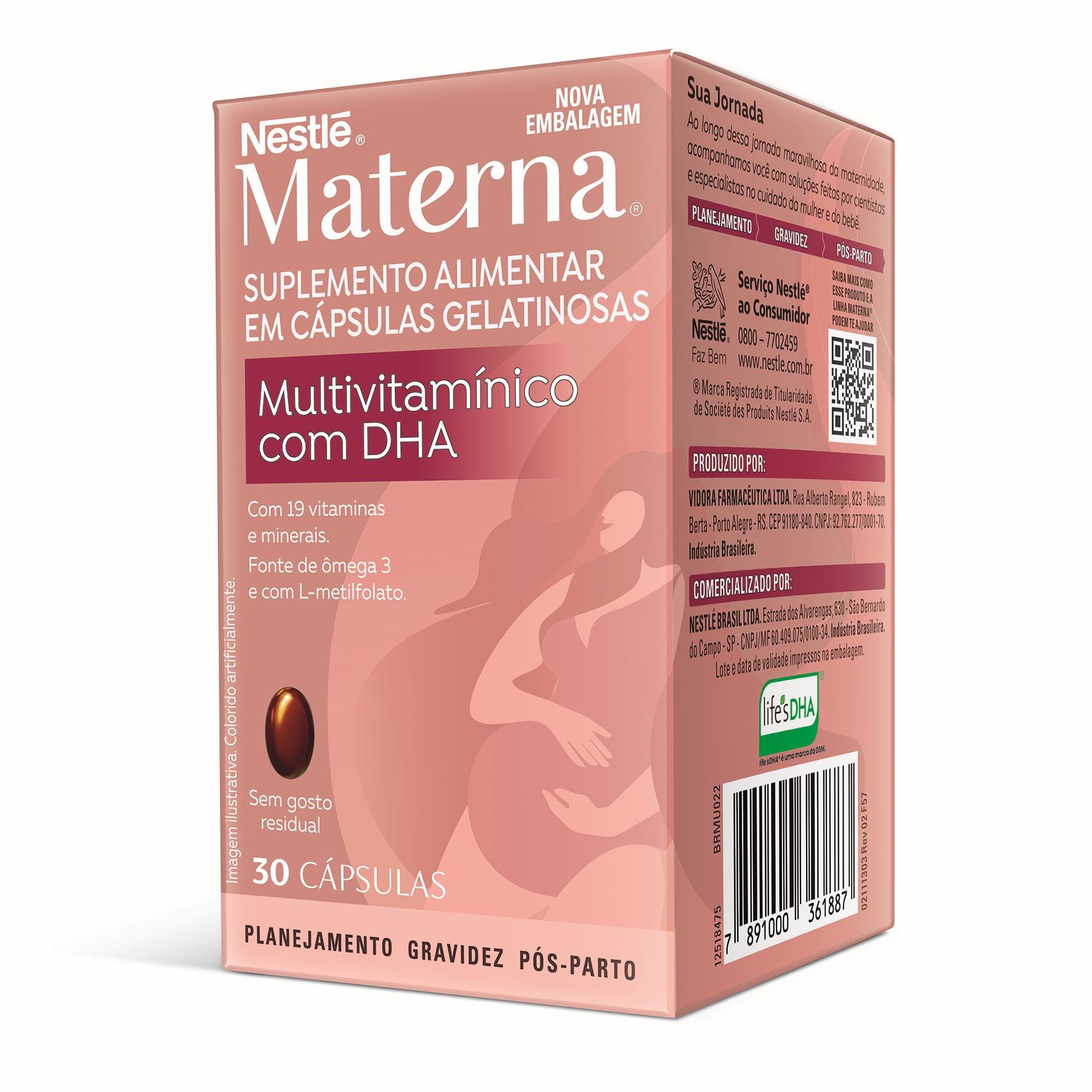 Suplemento Alimentar Materna Dha 30 Unidades