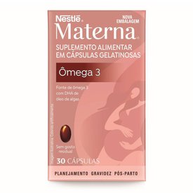 SUPLEMENTO ALIMENTAR MATERNA ÔMEGA 3 30 UNIDADESSUPLEMENTO ADULTO MATERNA ÔMEGA 3 30 UNIDADES