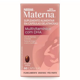 SUPLEMENTO ALIMENTAR MATERNA MULTIVITAMÍNICO COM DHA 60 UNIDADES