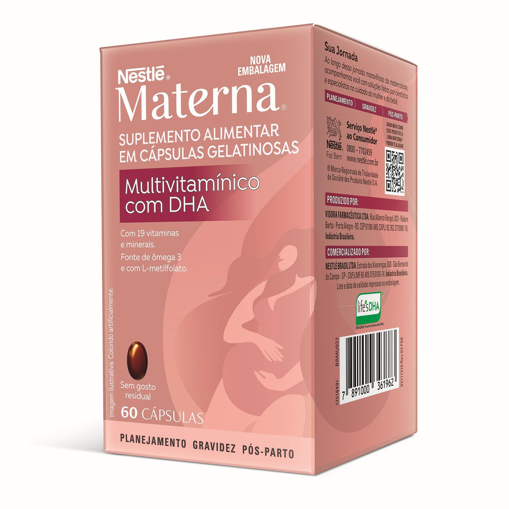 Suplemento Alimentar Materna Dha 60 Unidades