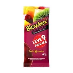 Preservativo Blowtex Tutti-frutti Leve 9 Pague 6 Unidades