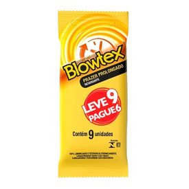 PRESERVATIVO BLOWTEX EFEITO RETARDANTE LEVE 9 PAGUE 6 UNIDADES