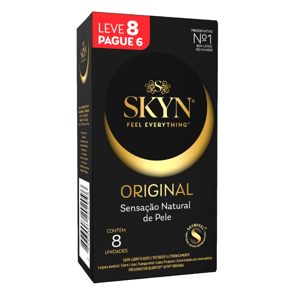 Preservativo Blowtex Skyn Original Leve 8 Pague 6 Unidades