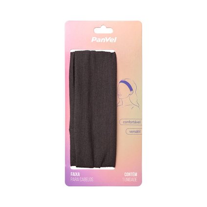 FAIXA PARA CABELO PRETO PANVEL ACESSÓRIOS COLEÇÃO PRISMA