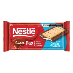 Biscoito Nestlé Chocotrio Cookies  Cream 90g