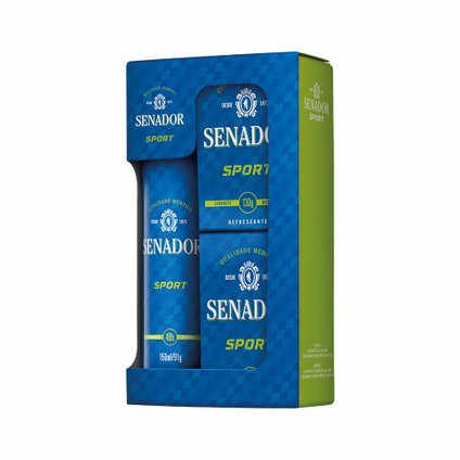 ESTOJO SENADOR SPORT COM BODY SPRAY 150ML