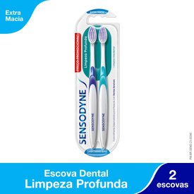 Kit Escova Dental Para Dentes SensíveisSensodyne Limpeza Profunda Extra Macia - 2 Unidades