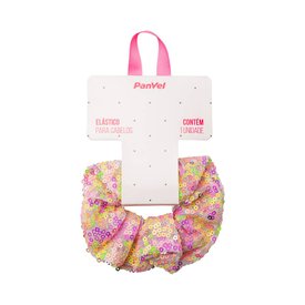 SCRUNCHIE EM PAETÊ COLORIDO COLEÇÃO INFANTIL PANVEL ACESSÓRIOS