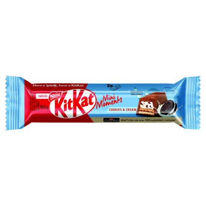 CHOCOLATE NESTLÉ KIT KAT MINI MOMENTS COOKIES & CREAM 34,6G