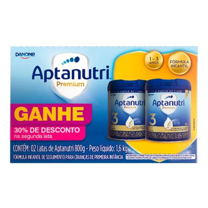 PACK APTANUTRI PREMIUM 800G 30% DESCONTO NA SEGUNDA LATA