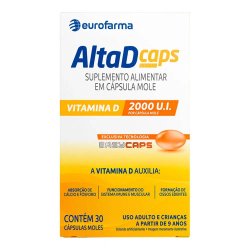 Vitamina D Alta D 2.000 Ui 30 Capsulas