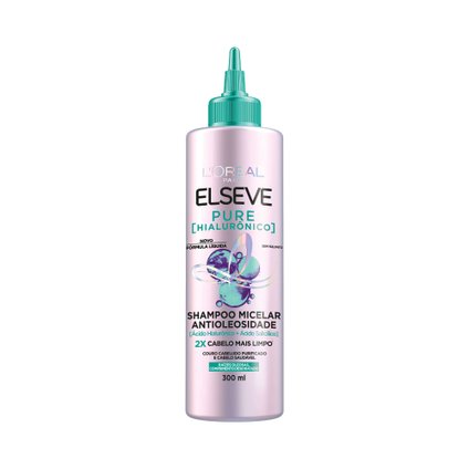 SHAMPOO ELSEVE PURE HIALURÔNICO MICELAR 300ML