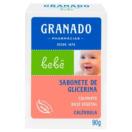 SABONETE BARRA GLICERINADO GRANADO BEBÊ CALÊNDULA 90G