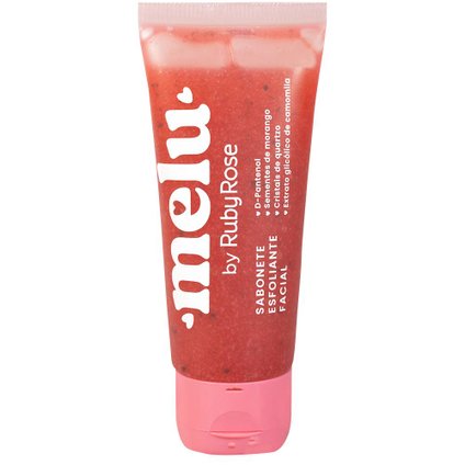 SABONETE ESFOLIANTE FACIAL MELU RUBY ROSE 75G